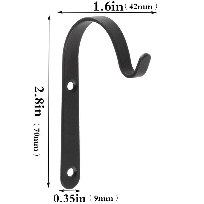 Conjunto Suporte De Pendurar De Metal Em Formato De J - Tudo em Utilidades