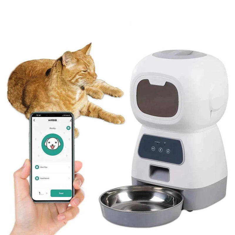 Alimentador Automático para Cães e Gatos - Tudo em Utilidades