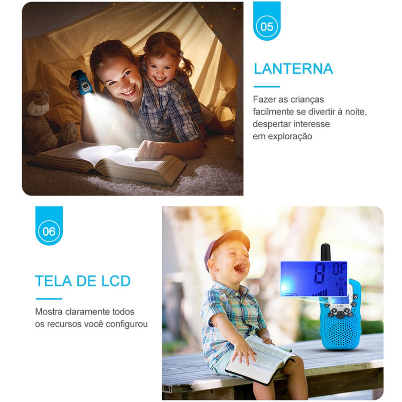 Walkie Talkie Portátil infantil - Tudo em Utilidades