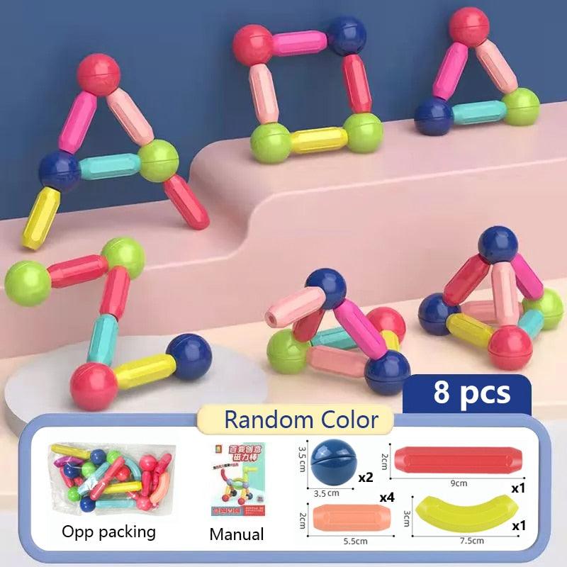 Blocos de Construção Magnéticos - Infantil - Tudo em Utilidades